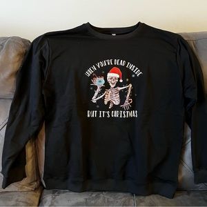 Christmas Sweatshirt Fits Like XL